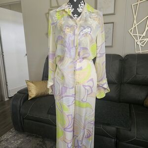 Zara Multicolor Abstract Pattern Dress